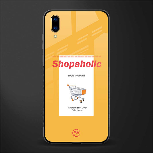 shopaholic glass case for vivo v11 pro image
