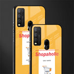 shopaholic glass case for vivo y50 image-2