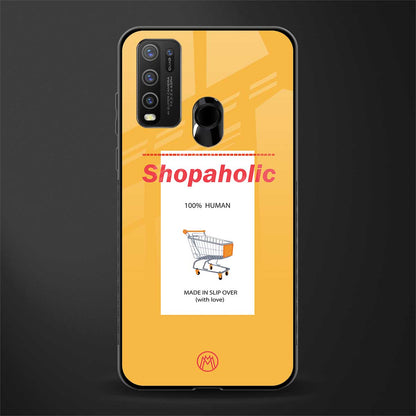 shopaholic glass case for vivo y30 image