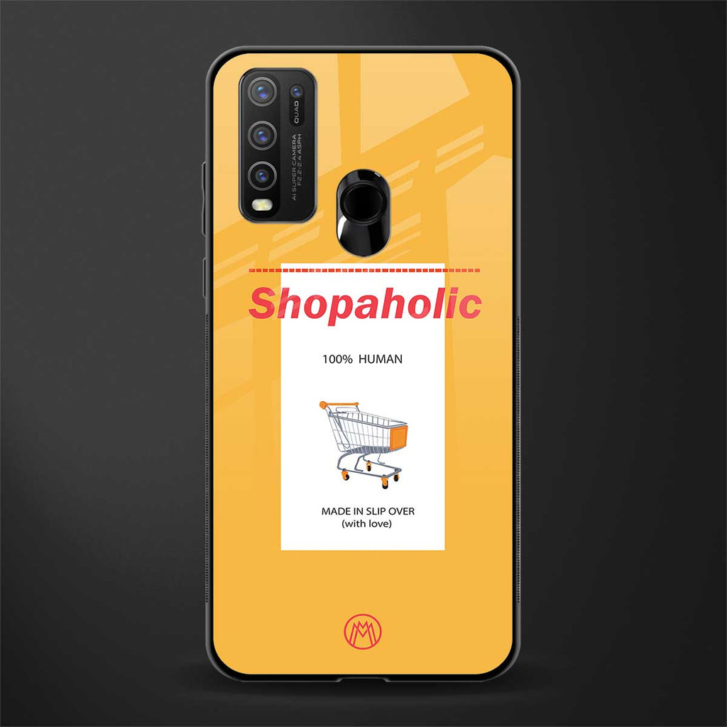 shopaholic glass case for vivo y50 image