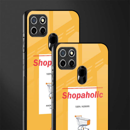 shopaholic glass case for realme c12 image-2