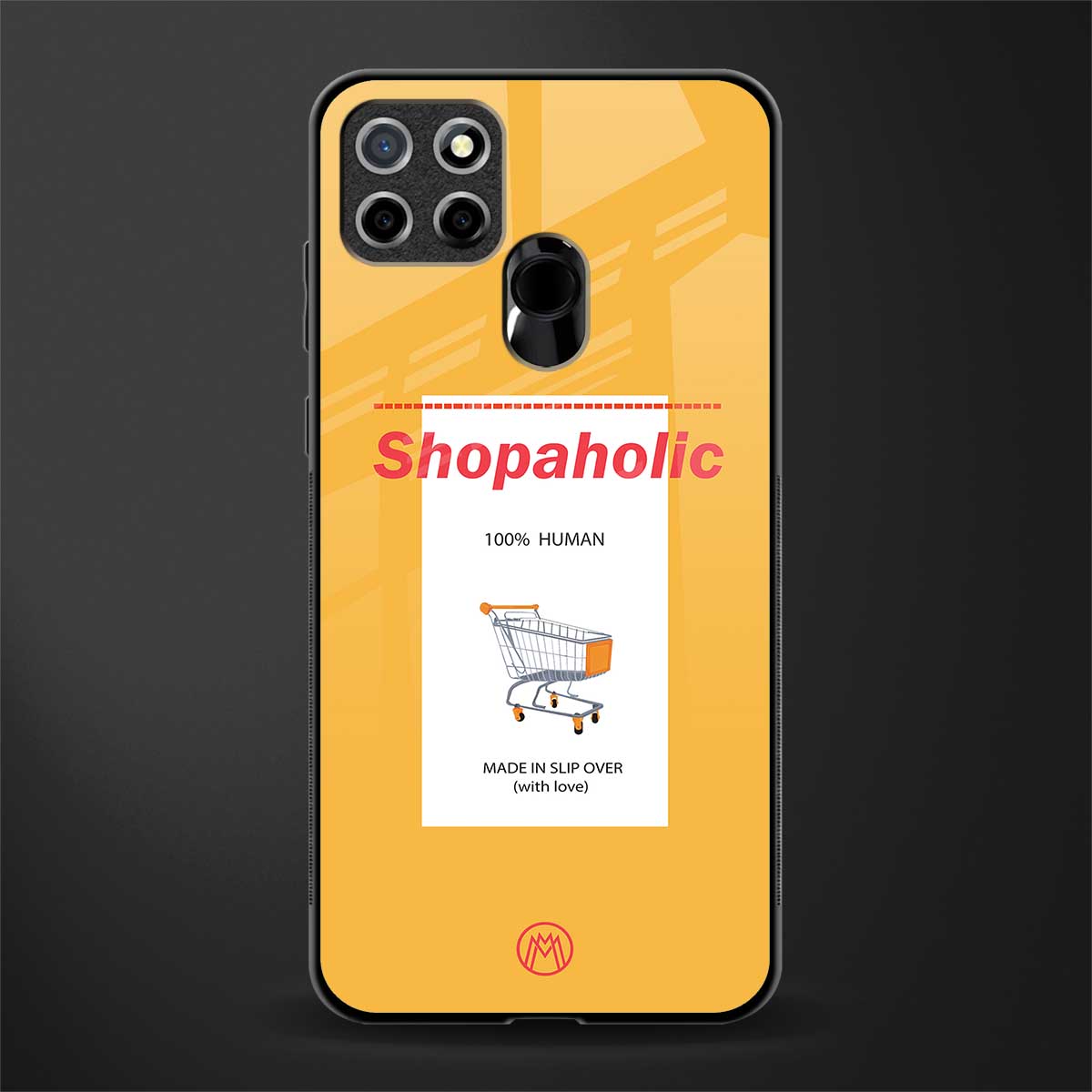 shopaholic glass case for realme c25 realme c25s image