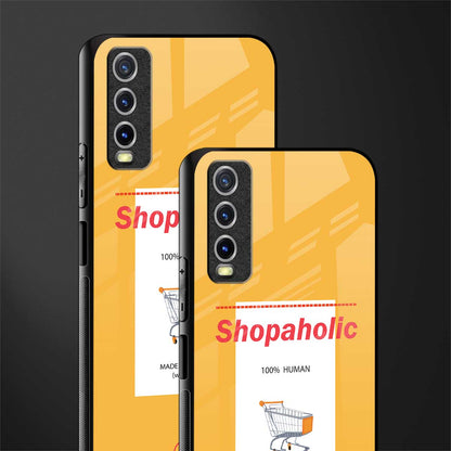 shopaholic glass case for vivo y20 image-2