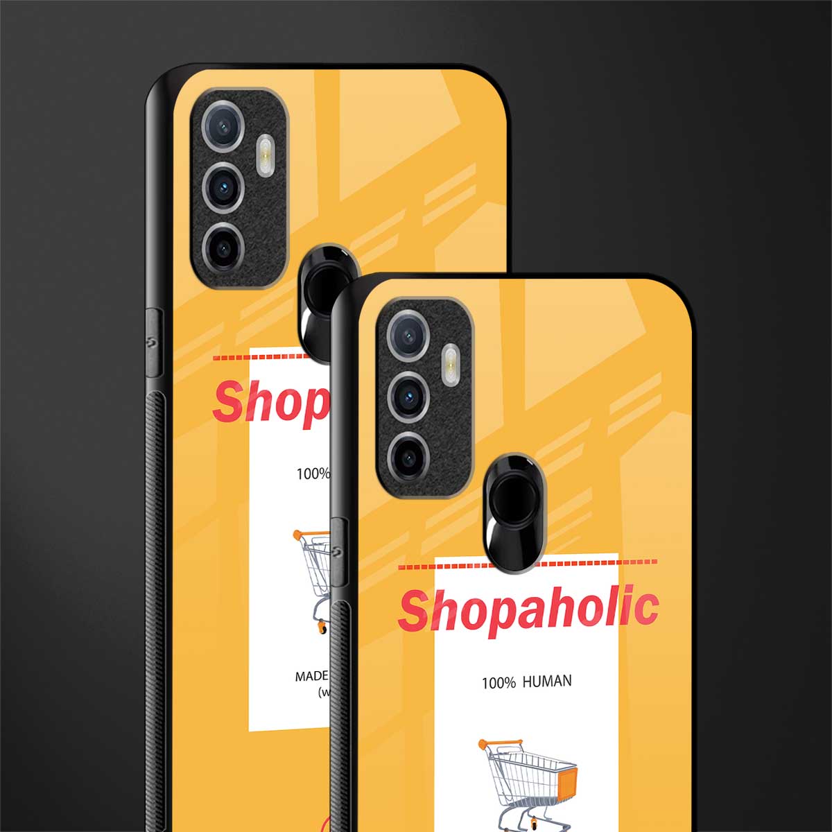 shopaholic glass case for oppo a53 image-2