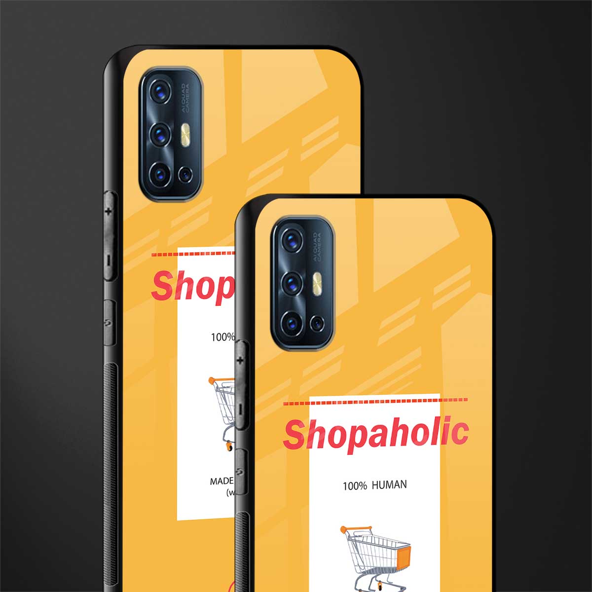 shopaholic glass case for vivo v17 image-2