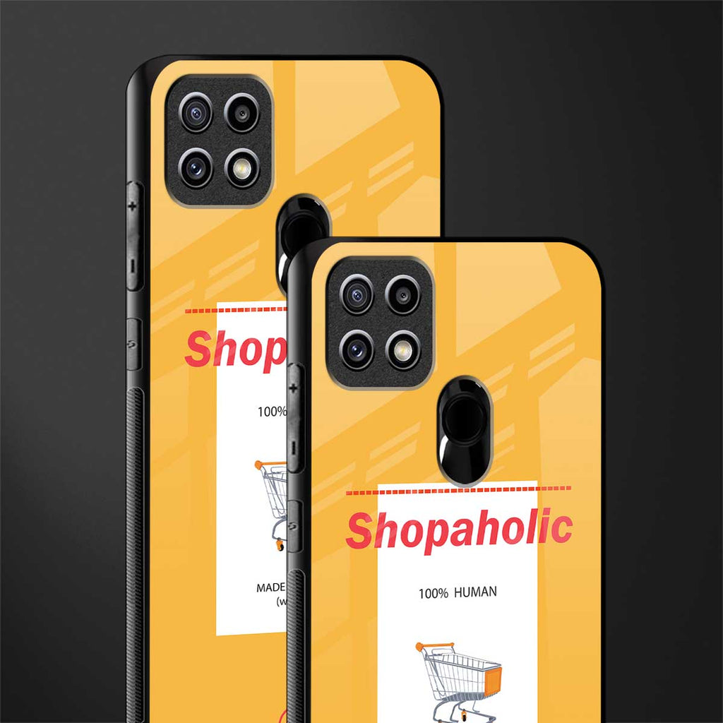 shopaholic glass case for oppo a15 image-2