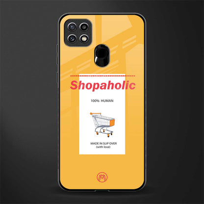 shopaholic glass case for oppo a15s image