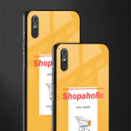 shopaholic glass case for redmi 9i image-2