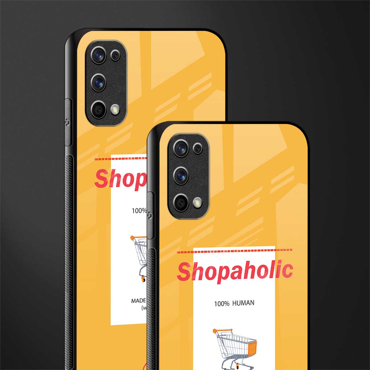 shopaholic glass case for realme 7 pro image-2