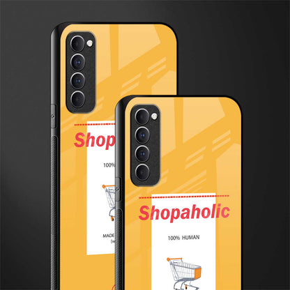 shopaholic glass case for oppo reno 4 pro image-2