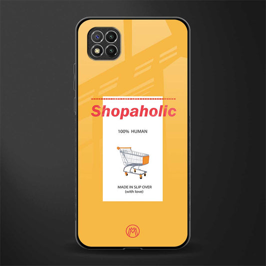 shopaholic glass case for poco c3 image