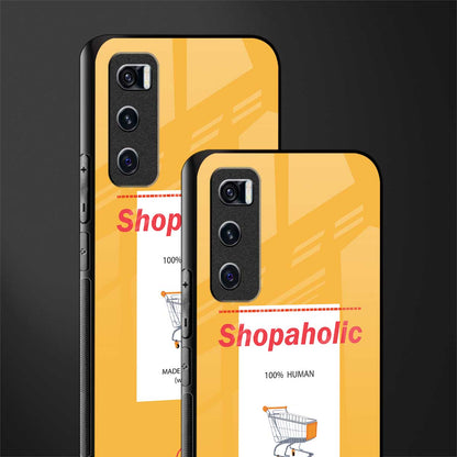 shopaholic glass case for vivo v20 se image-2