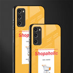 shopaholic glass case for samsung galaxy s20 fe image-2