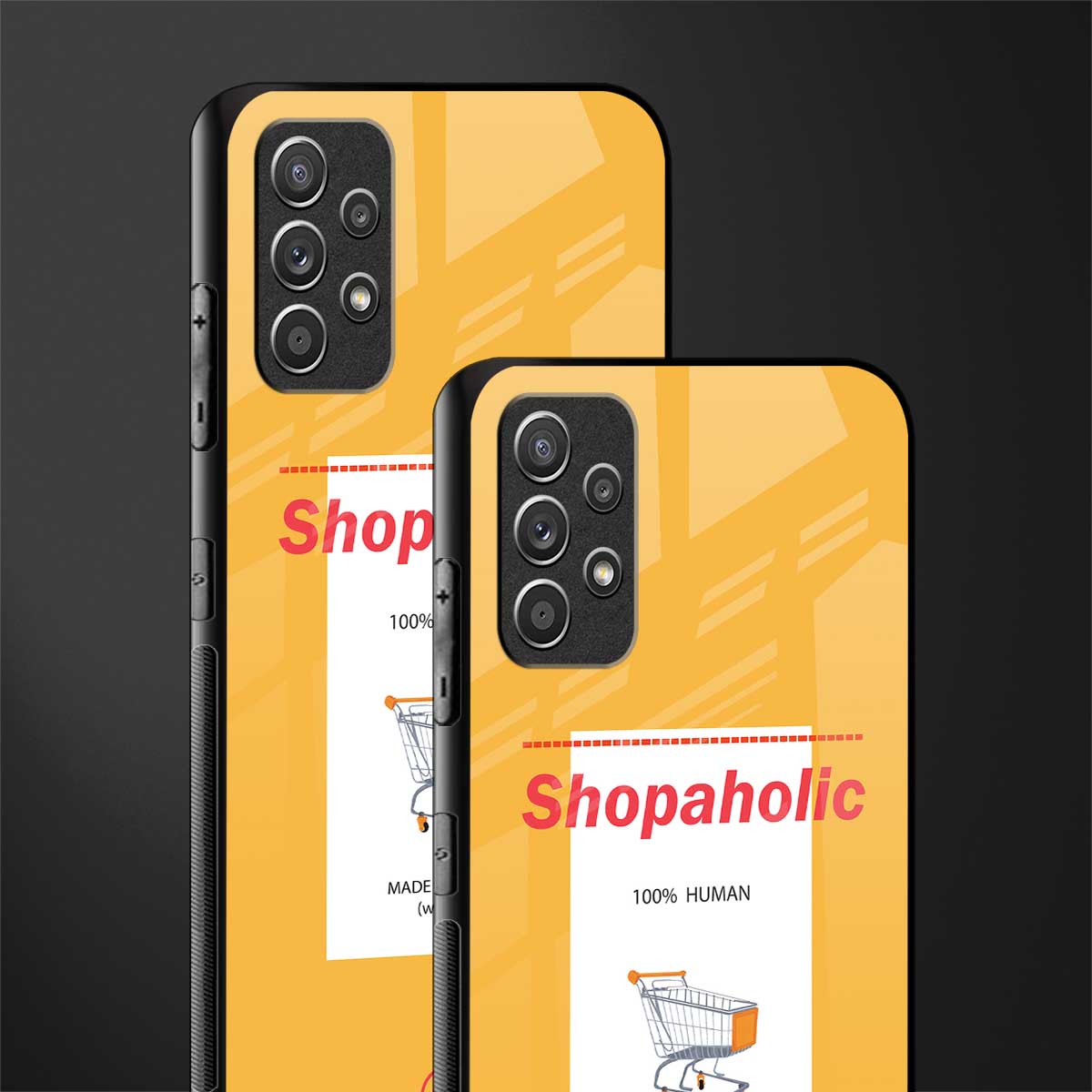 shopaholic glass case for samsung galaxy a32 4g image-2