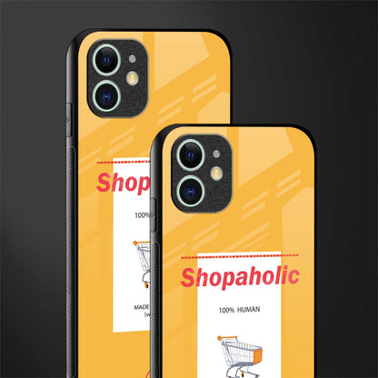 shopaholic glass case for iphone 12 mini image-2