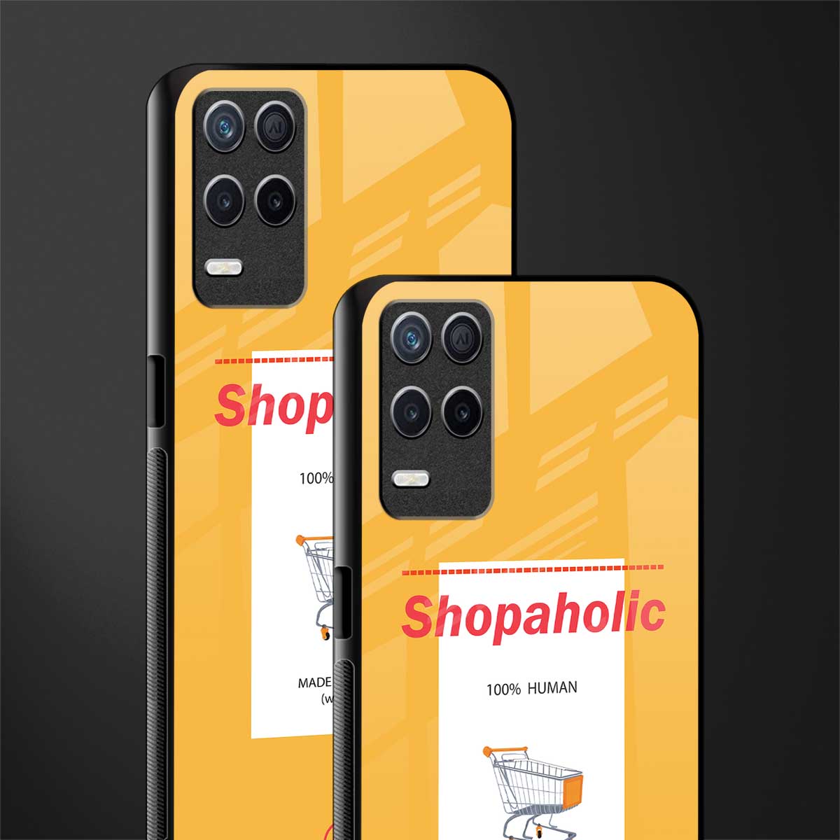 shopaholic glass case for realme 8 5g image-2
