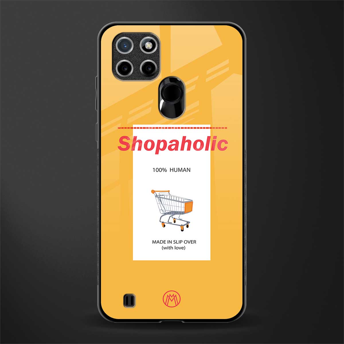 shopaholic glass case for realme c21y image