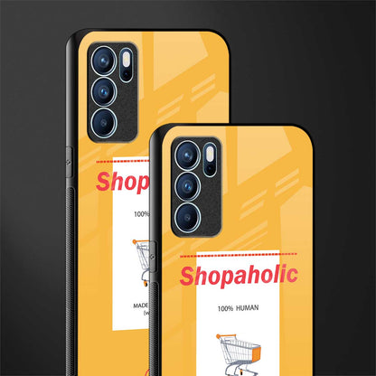 shopaholic glass case for oppo reno6 5g image-2