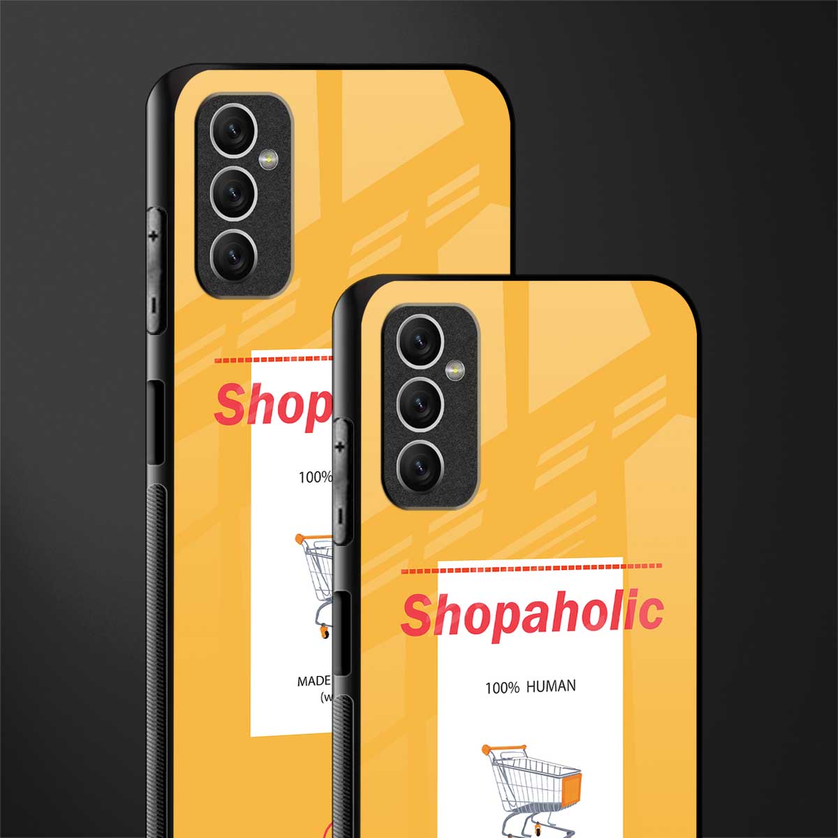 shopaholic glass case for samsung galaxy m52 5g image-2