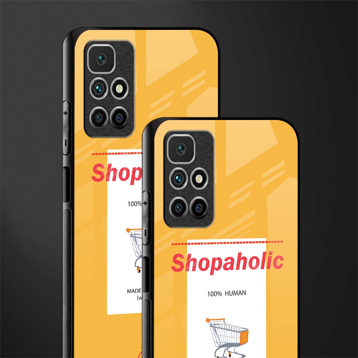 shopaholic glass case for redmi 10 prime image-2