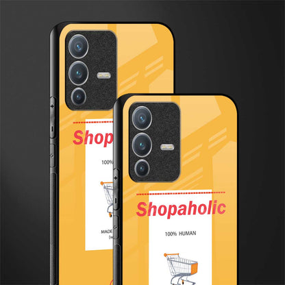shopaholic glass case for vivo v23 pro 5g image-2