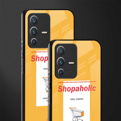 shopaholic glass case for vivo v23 5g image-2