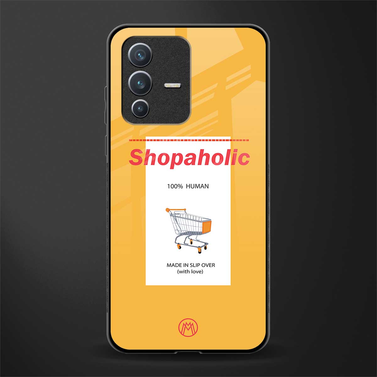 shopaholic glass case for vivo v23 5g image