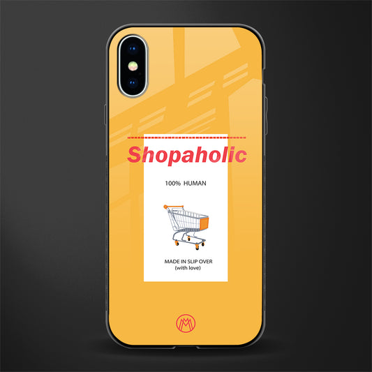 shopaholic glass case for iphone x image