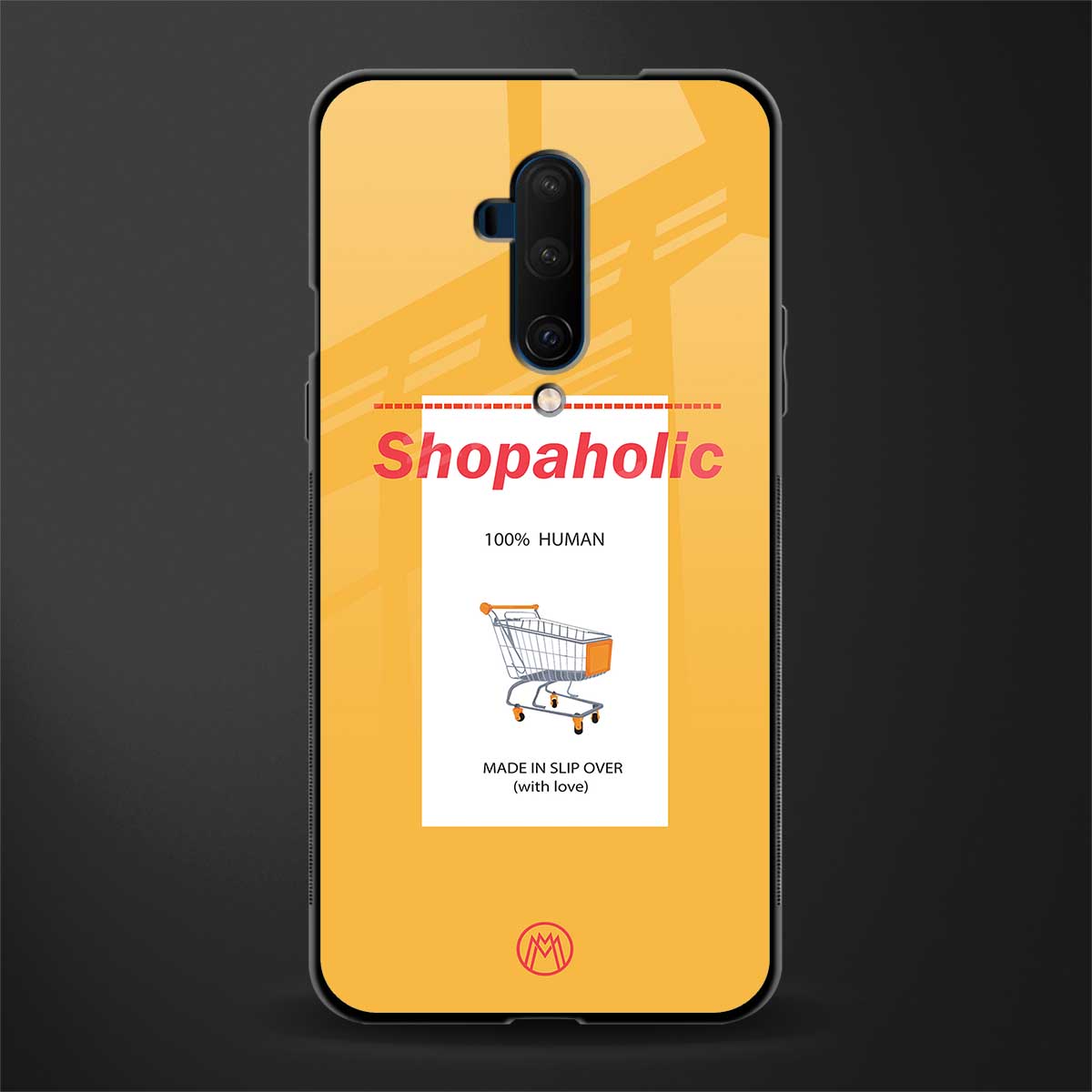 shopaholic glass case for oneplus 7t pro image