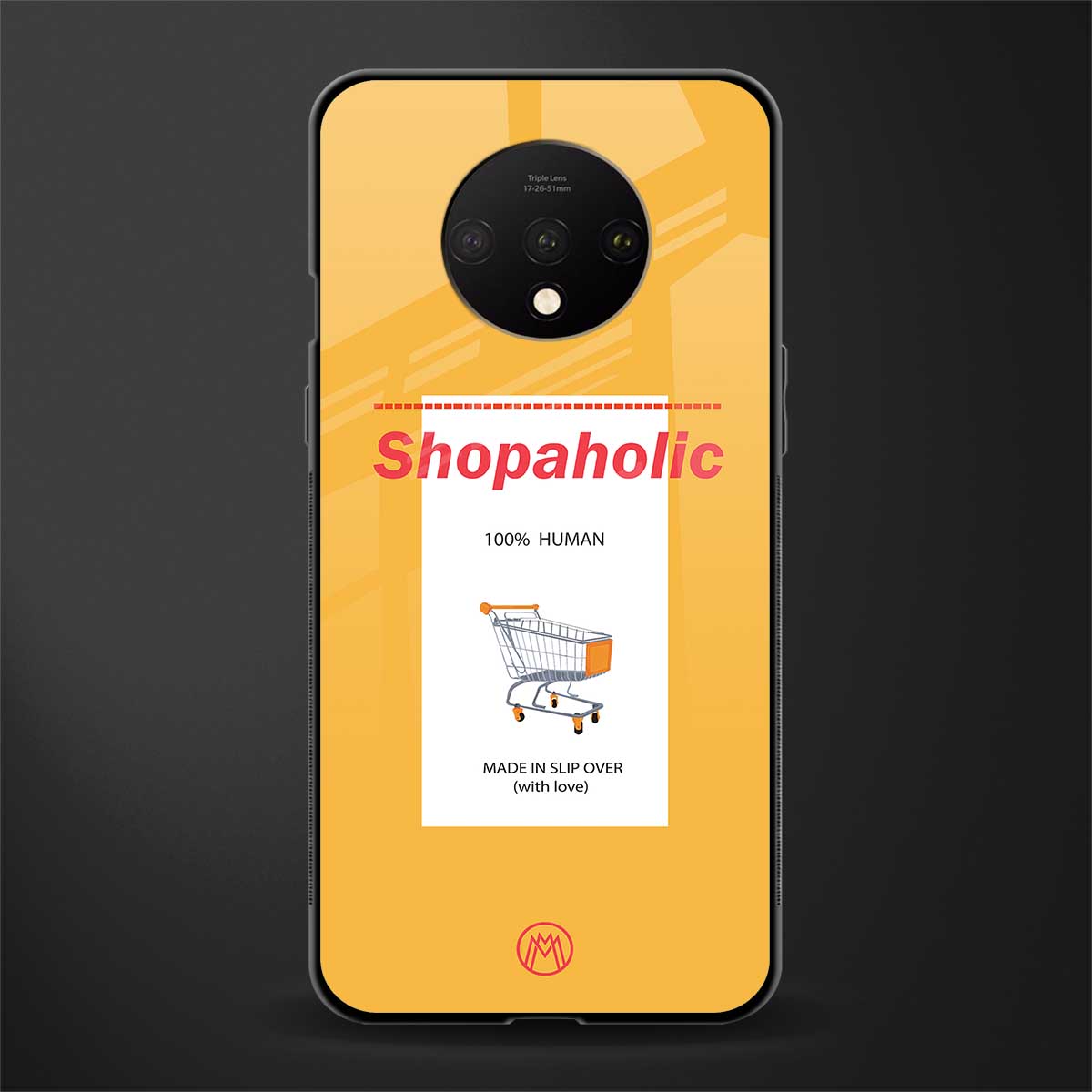 shopaholic glass case for oneplus 7t image