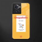 shopaholic back phone cover | glass case for oneplus 10r 5g
