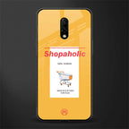 shopaholic glass case for oneplus 7 image