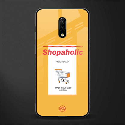 shopaholic glass case for oneplus 7 image