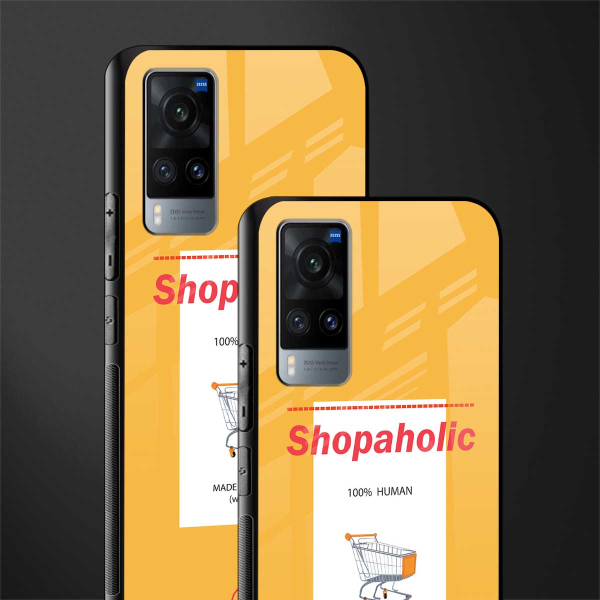 shopaholic glass case for vivo x60 image-2