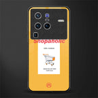 shopaholic glass case for vivo x80 pro 5g image