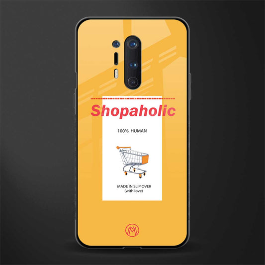 shopaholic glass case for oneplus 8 pro image