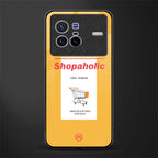 shopaholic glass case for vivo x80 image