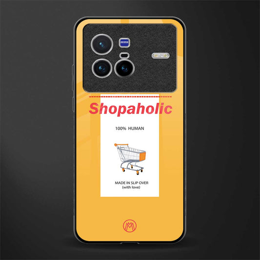 shopaholic glass case for vivo x80 image