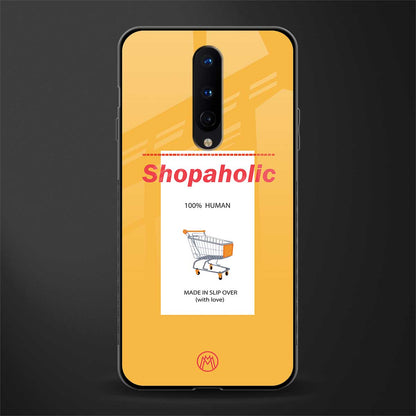 shopaholic glass case for oneplus 8 image