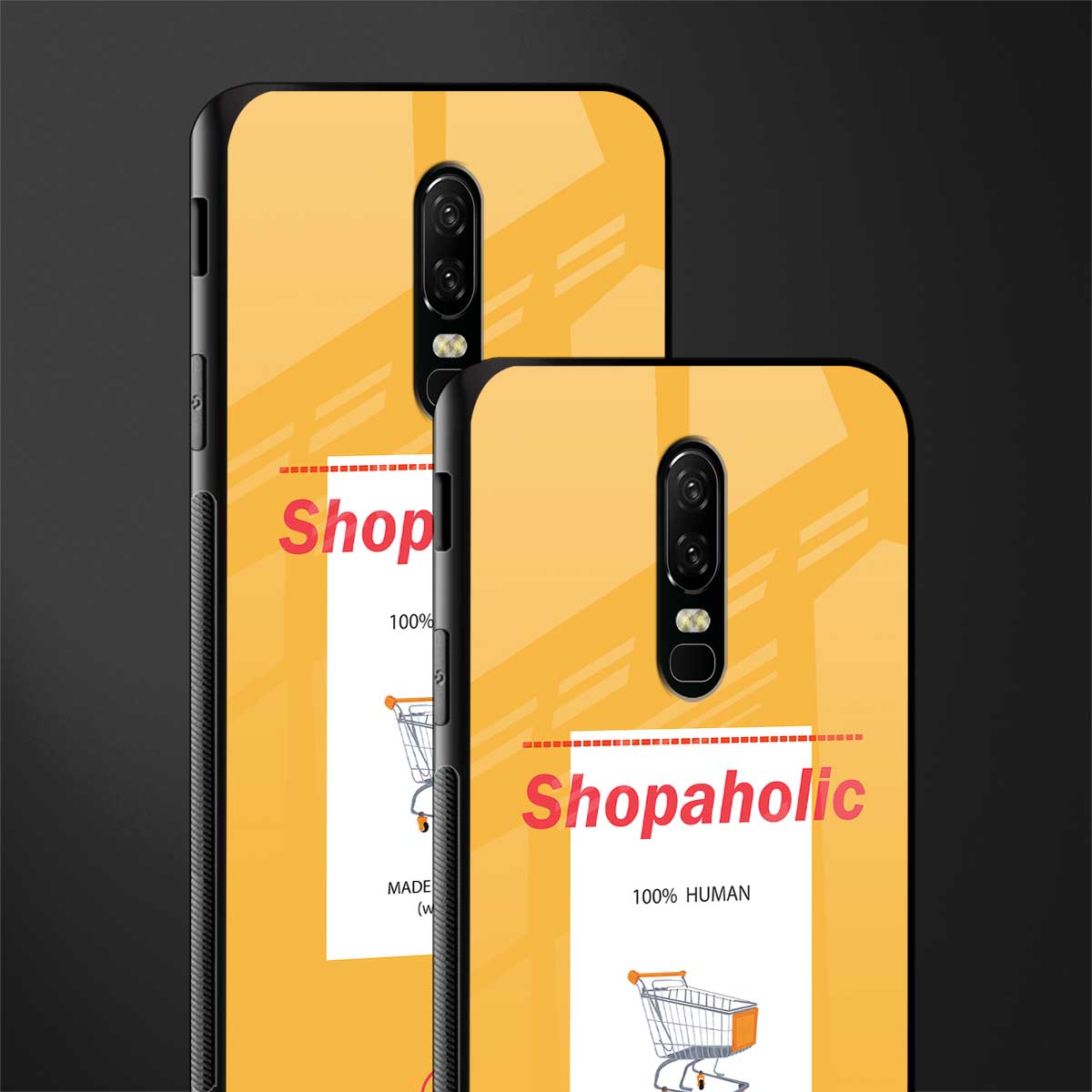 shopaholic glass case for oneplus 6 image-2