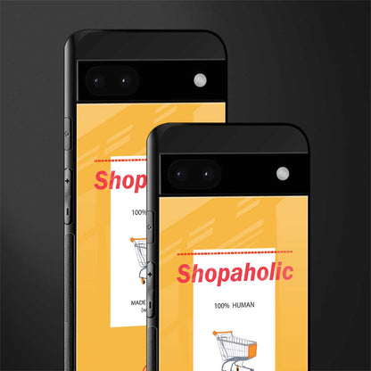 shopaholic back phone cover | glass case for google pixel 6a