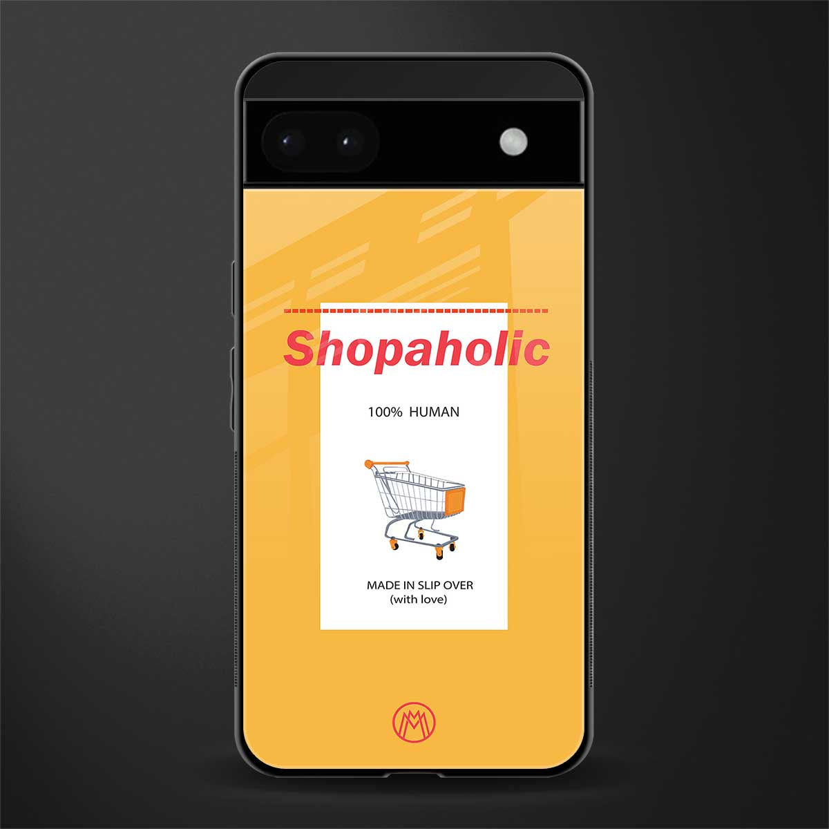 shopaholic back phone cover | glass case for google pixel 6a