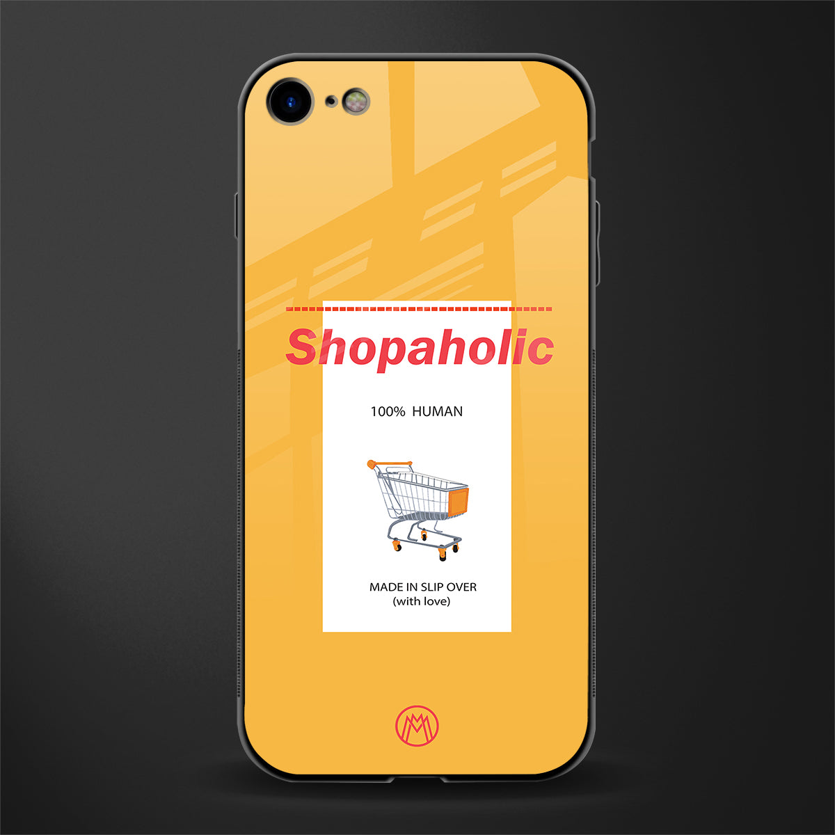 shopaholic glass case for iphone se 2020 image