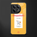 shopaholic back phone cover | glass case for oneplus 11r