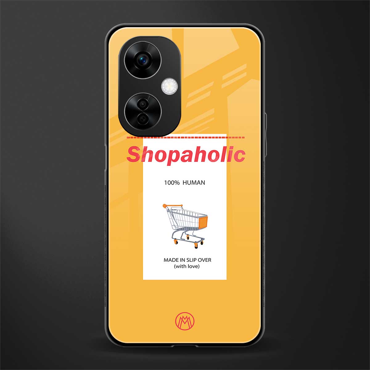 shopaholic back phone cover | glass case for oneplus nord ce 3 lite