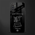 sick skateboarder black doodle glass case for realme 6i image