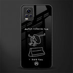sick skateboarder black doodle back phone cover | glass case for vivo y73