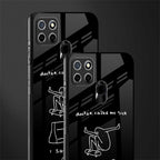 sick skateboarder black doodle glass case for realme c25 realme c25s image-2