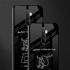 sick skateboarder black doodle glass case for realme x2 pro image-2
