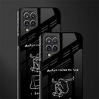 sick skateboarder black doodle glass case for samsung galaxy m12 image-2